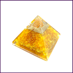 Citrin Orgone Crystal Pyramid For Abundance